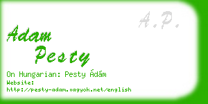 adam pesty business card